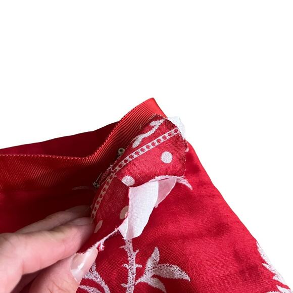 Tibi Vintage Y2K Floral Linen Pencil Skirt Handkerchief Cottage Western Boho 6 - Picture 3 of 10